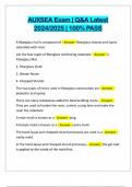 AUXSEA Exam &vert; Q&A Latest 2024&sol;2025 &vert; 100&percnt; PASS