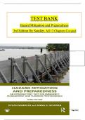 Test Bank for Hazard Mitigation and Preparedness 3rd Edition by Dylan Sandler and Anna K&period; Schwab Chapters 1-13 Covere