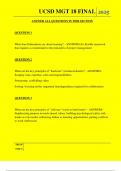  UCSD MGT 18 FINAL QUESTIONS AND ANSWERS 2025
