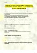 2025 HED Final Exam UPDATED EXAM WITH MOST TESTED QUESTIONS AND ANSWERS &vert; GRADED A&plus; &vert; ASSURED SUCCESS WITH DETAILED RATIONALES