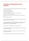ICC Exam 2 Study Questions and Answers&period;