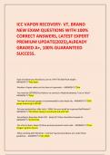    ICC VAPOR RECOVERY- VT&comma; BRAND NEW EXAM QUESTIONS WITH 100&percnt; CORRECT ANSWERS&comma; LATEST EXPERT PREMIUM UPDATE&lpar;2025&rpar;&comma;ALREADY GRADED A&plus;&comma; 100&percnt; GUARANTEED SUCCESS&period;