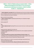 NR511 &sol; NR 511 Midterm Exam&colon; &lpar;Latest 2025 &sol; 2026&rpar; Differential Diagnosis & Primary Care Practicum&comma; Exam Review Questions & Answers&comma; 100&percnt; Verified&comma; Grade A&plus; - Chamberlain