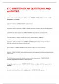ICC WRITTEN EXAM QUESTIONS AND ANSWERS&period;
