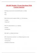 SHARP Module 2 Exam Questions With  Correct Answers