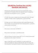 SHARP Pre-Test&sol;Post-Test &lpar;ALMS&rpar;  Questions And Answers