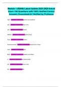 Module 1 &lpar;IBAM&rpar; Latest Update 2025-2026 Actual Exam 150 Questions with 100&percnt; Verified Correct Answers Guaranteed A&plus; Verified by Professor