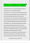 RDHAP Law and Ethics Exam Questions  and Answers 100&percnt; Solved &vert; Graded A&plus;