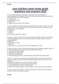 cms nutrition exam study guide questions and answers 2025