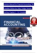 Solution Manual For Financial Accounting&comma; Canadian Edition&comma; 7th Edition by Libby&comma; Hodge&comma; Verified Chapters 1 - 13&comma; Complete Newest Version