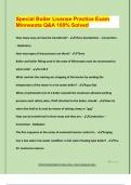 Special Boiler License Practice Exam  Minnesota Q&A 100&percnt; Solved