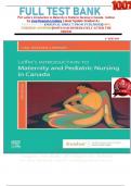  Full Test Bank For Leifer's Introduction to Maternity & Pediatric Nursing in Canada&comma; 1edition by Lisa Keenan-Lindsay Latest Update Graded A&plus;