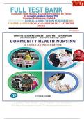 Full Test Bank Community Health Nursing&colon; A Canadian Perspective 5th Edition by Lynnette Leeseberg Stamler PhD  Questions And Answers Graded A&plus;