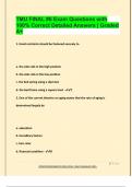 TMU FINAL &num;6 Exam Questions with  100&percnt; Correct Detailed Answers &vert; Graded  A&plus;