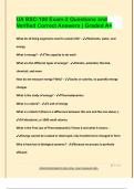 UA BSC-108 Exam-2 Questions and  Verified Correct Answers &vert; Graded A&plus;