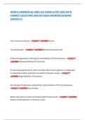 WEBCE COMMERCIAL LINES 101 EXAM LATEST 2025 WITH  CORRECT QUESTIONS AND DETAILED ANSWERS&sol;ALREADY  GRADED A&plus;   
