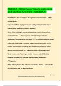 Walmart - Stormwater Exam Questions  and Verified Answers &vert; Graded A&plus;