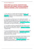 OACIQ PREP Exam ACTUAL EXAM WITH REAL  QUESTIONS AND CORRECT DETAILED ANSWERS  &lpar;VERIFIED ANSWERS&rpar; LATEST &vert;GUARANTEED A&plus; 