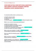 CHW Final Exam Prep&colon; Community Health Worker Verified Questions&comma; Answers & Core Competency Rationales