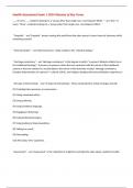Health Assessment Exam 1 2025-Glossary of Key Terms