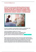 ATI Practice Assessments Med-Surg &lpar;Medical-Surgical  Nursing&rpar;  LATEST EXAM STUDY GUIDE ACTUAL EXAM  QUESTIONS AND WELL ELABORATED ANSWERS &lpar;MOST  TESTED QUESTIONS WITH VERIFIED ANSWERS&rpar; LATEST  UPDATES 2024 &vert;ALREADY GRADED A&plus; &lpar;REVISED EXAM&rpar; 