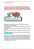 ATI Practice Assessments  For Med-Surg &lpar;Medical-Surgical Nursing&rpar;   LATEST EXAM STUDY GUIDE ACTUAL EXAM QUESTIONS AND WELL  ELABORATED ANSWERS &lpar;MOST TESTED QUESTIONS WITH VERIFIED  ANSWERS&rpar; LATEST UPDATES  &vert;ALREADY GRADED A&plus; &lpar;REVISED EXAM&rpar; 