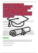 2023&sol;2024 ALL HESI FUNDAMENTALS EXAM TESTBANK UPDATED QUESTION WITH RATIONALES AND ANSWERS LATEST UPDATED HESI FUNDAMENTALS EXAM&comma; 