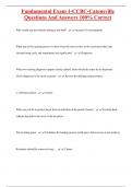 Fundamental Exam 1-CCBC-Catonsville Questions And Answers 100&percnt; Correct