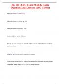 Bio 110 CCBC Exam &num;1 Study Guide Questions And Answers 100&percnt; Correct