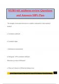 NURS 641 midterm review Questions and Answers 100&percnt; Pass