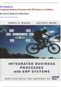 Test Bank for Integrated Business Processes with ERP Systems&comma; 1st Edition By Simha R&period; Magal and Jeffrey Word ISBN-9780470478448 All Chapters 1-9 Latest Verified Edition Guaranteed Pass
