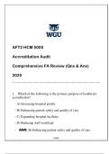 AFT2 HCM 5000 &lpar;ACCREDITATION AUDIT&rpar; COMPREHENSIVE FA REVIEW 2025 ANSWERED&period;