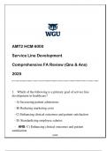 AMT2 6000 &lpar;SERVICE LINE DVPT&rpar; COMPREHENSIVE FA REVIEW 2025 ANSWERED