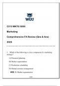 C212 MKTG 5000 &lpar;MARKETING&rpar; COMPREHENSIVE FA REVIEW 2025 ANSWERED