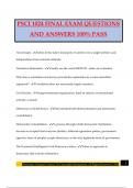 PSCI 1024 FINAL EXAM QUESTIONS AND ANSWERS 100&percnt; PASS