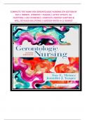 COMPLETE TEST BANK FOR GERONTOLOGIC NURSING 6TH EDITION BY SUE E&period; MEINER &comma; JENNIFER J&period; YEAGER&vert;&vert; LATEST UPDATE&comma; ALL CHAPTERS&lpar; 1-29&rpar; COVERERD&vert;&vert; COMPLETE VERIFIED CHAPTERS & WELL DETAILED SOLUTIONS&vert;&vert; ALREADY RATED A&plus;&vert;&vert; NEWEST