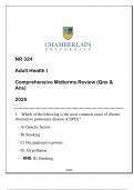 NR 324 &lpar; ADULT HEALTH I&rpar; COMPREHENSIVE MIDTERMS REVIEW 2025 ANSWERED