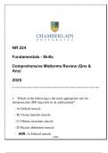 NR 224 &lpar;FUNDAMENTALS SKILLS&rpar; COMPREHENSIVE MIDTERMS REVIEW 2025 ANSWERED&period;