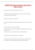 CIDESCO Revision Questions And Answers  100&percnt; Correct