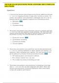 NR PEDS EXAM QUESTIONS WITH ANSWERS 2025 COMPLETE SOLUTIONS