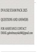 DVA1502 Exam pack 2025&lpar;Development Problems and Institutions&rpar;