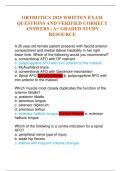 ORTHOTICS 2025 WRITTEN EXAM QUESTIONS AND VERIFIED CORRECT ANSWERS &vert; A&plus; GRADED STUDY RESOURCE