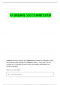 AP HUMAN GEOGRAPHY ALL VOCAB TERMS QUESTIONS WITH COMPLETE ANSWERS