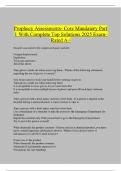 Prophecy Assessments- Core Mandatory Part 1 With Complete Top Solutions 2025 ExamRated A&plus;