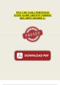 WGU C493 TASK 2 PORTFOLIO STUDY GUIDE &vert;&vert; RECENT VERSION 2025 &vert;&vert; BEST GRADED A&plus;
