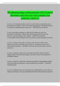 RN pharmacology online practice 2025 Exam B Questions and Answers with complete top solutions &vert; rated A&plus;