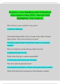 Prophecy- Core Mandatory Part II Questions And Answers Latest 2025 &vert; Answers Well Highlighted &vert; Top Grade A&plus;