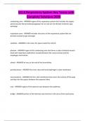 D313 Respiratory System Key Terms with Complete Solutions 2025