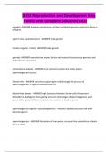 D313 Reproductive and Development Key Terms with Complete Solutions 2025