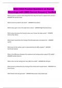 WGU D313 Practice Questions on Human Physiology with 100&percnt; Correct Answers&vert; Verified